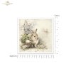 Wielkanoc, zając, styl vintage, akwarela, ilustracja, pastelowe kolory, koszyczek, pisanki, kwiaty, ogrodnictwo*Easter, bunny, vintage style, watercolor, illustration, pastel colors, basket, Easter eggs, flowers, gardening